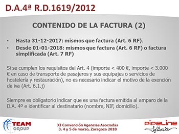 Modificaciones y nuevas aplicaciones del Reglamento de Facturación y Novedades sobre el NDC