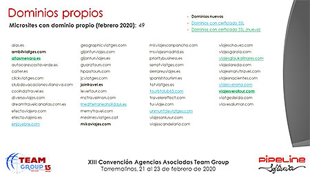 Presentación » Pipeline Software - JORNADA TECNOLÓGICA TEAM GROUP y RECORDATORIO NUEVA NORMATIVA DE VIAJES COMBINADOS