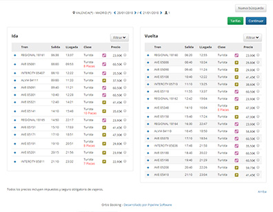 Orbis Booking - Billetes de tren