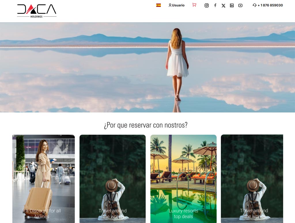 dacaholdingstravel.com